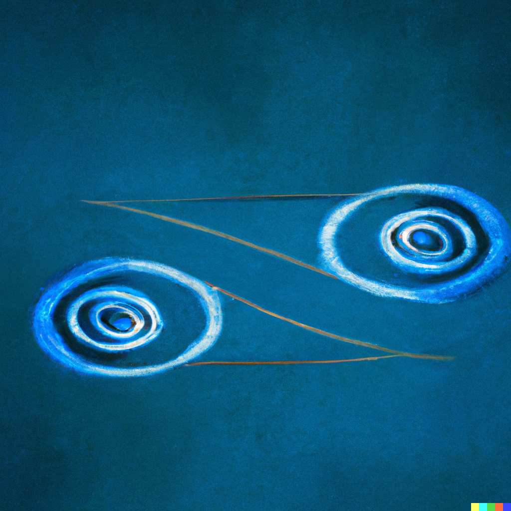 Image for the paper "Gravitational observables from scattering amplitudes (Review paper)"
